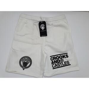 Crooks & Castles Men's White Shorts Men’s Medium NWT Brand New